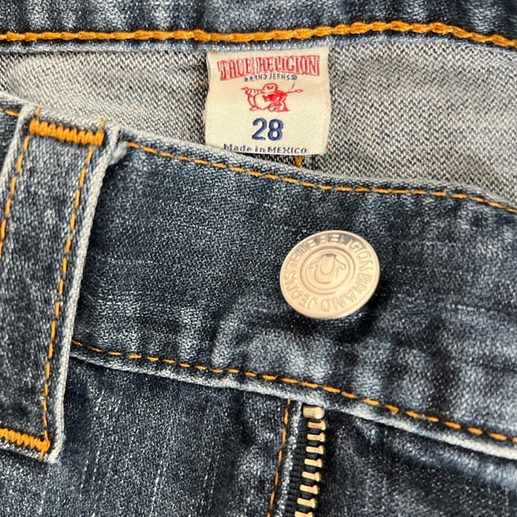 True Religion Men’s Size 28 Sección  Straight Denim Blue Jeans - Picture 5 of 10
